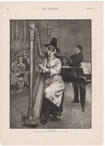 antique music prints (19th century)